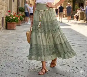 MulherVestidos de distribuidor de roupas Monica Moda em Itália