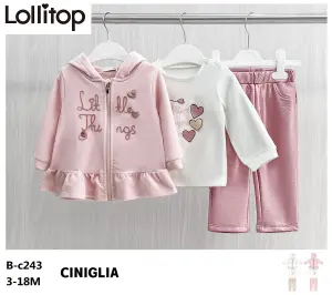 Babies and kids's Outerwear from clothing wholesaler World Kids Srl Flavia L31 in Italy